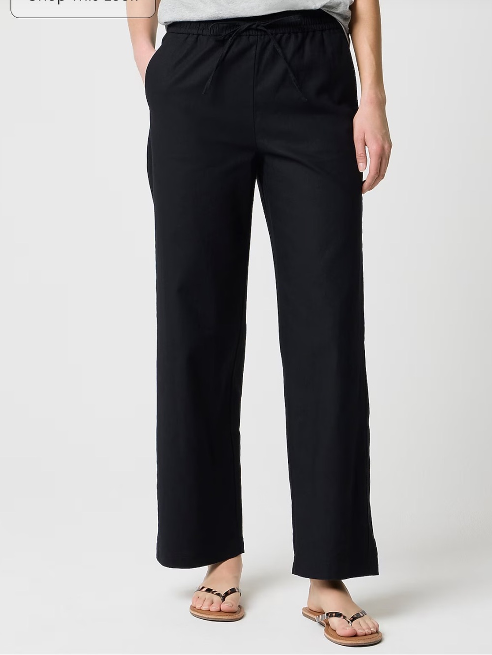 J. Crew Black Wide-Leg Women's Jeans